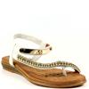 LUNAR WOMENS FLAT STRAP SANDAL - WHITE